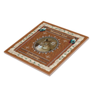 Mountain Lion - Leadership - Keramische Teile Tegeltje