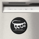 Mountain Lion Petroglyph Magneet (Insitu (Vaatwasser))