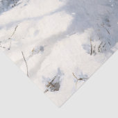 Mountain Lion Prowling in de sneeuw Decoupage Tissuepapier (Detail)