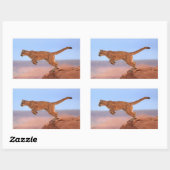 Mountain Lion Rechthoekige Sticker (Vel)