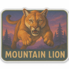 Mountain Lion Sticker