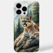 Mountain Lion Waterverf iPhone / iPad case (Achterkant)