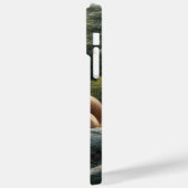 Mountain Lion Waterverf iPhone / iPad case (Achterkant / Links)