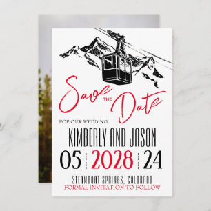 Mountain Love Rood Save The Date