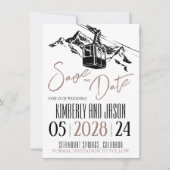 Mountain Love Taupe Save The Date (Voorkant)