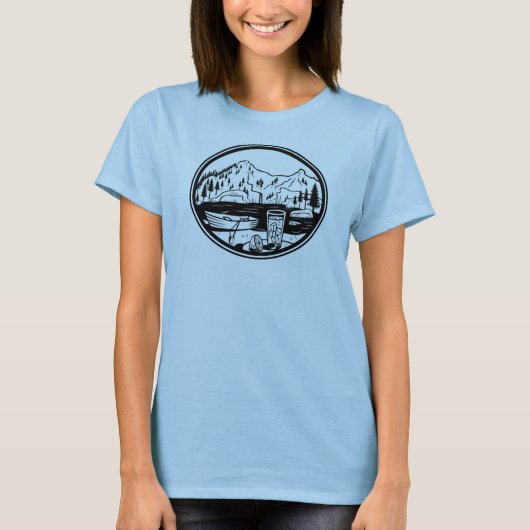Mountain Lover's Heart T-shirt (Voorkant)