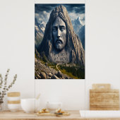 Mountain Majesteit de Heer is mijn rots Poster (Keuken)