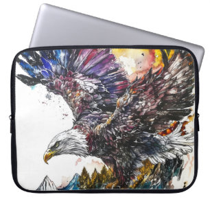 Mountain Majesty Eagle Waterverf Laptop Sleeve