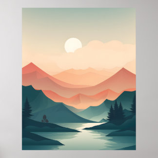Mountain Majesty: Zonovergoten riviertocht Poster