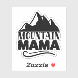 Mountain Mama Grappig Sticker