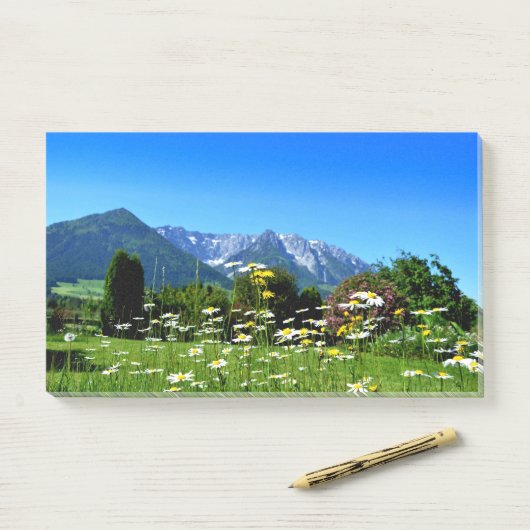 Mountain Meadow Post-it® Notes (Op bureau)