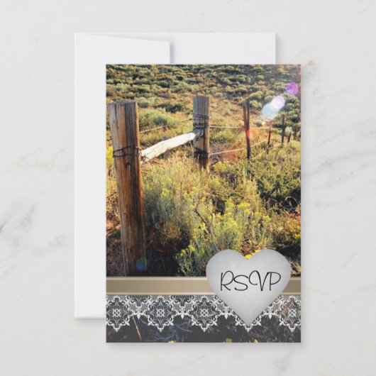 Mountain Meadow Rustic Rsvp Invitation (Devant)