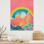 Mountain Melody: Kleuren van de Natuur Poster (Keuken)