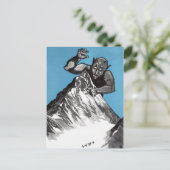  Mountain Monster Illustration Briefkaart (Staand voorkant)