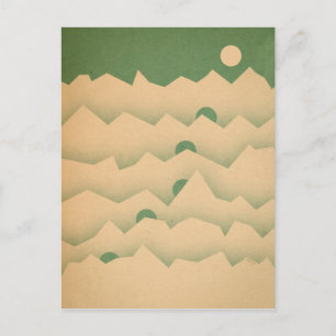 Mountain Moon Rising Briefkaart