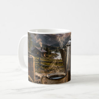 Mountain Morning Coffee Percolator – Rustieke Blok Koffiemok