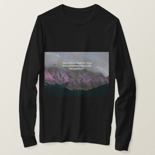 Mountain Natural Image - Scenic Landscape T-shirt (Design voorkant)