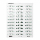 Mountain Natuur Pine Tree Landscape Retouradres Etiket (Full Sheet)