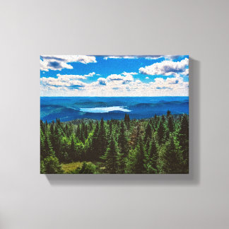 Mountain Noir Quebec, Canada - Travel Photography Canvas Afdruk