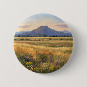 Mountain on the plain ronde button 5,7 cm (Voorkant)