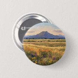 Mountain on the plain ronde button 5,7 cm