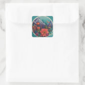 Mountain, Outdoor, Wild Flower Sticker (Tas)