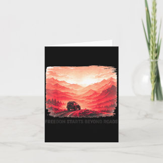 Mountain Overland Freedom Kunstwerk Kaart