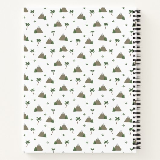 Mountain Palm Adventure Travel Custom Personalized Notitieboek (Achterkant)