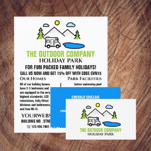 Mountain Park, Holiday Park Adverteren Flyer