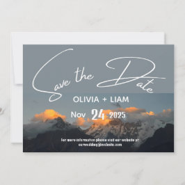 Mountain Park slaat de datum van de bestemmingsuit Save The Date