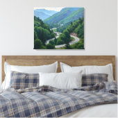 Mountain Pass Canvas Afdruk (Insitu (Slaapkamer))