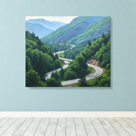 Mountain Pass Canvas Afdruk