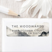 Mountain Peaks Retouradres Etiket (Insitu)