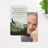 Mountain Photo Funeral Prayer Kaart (Bureau)