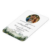 Mountain Pine 11 Wedding Anniversary Save the Date Magneet (Linkerzijde)
