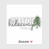 Mountain Pine Cabin Vakantiehuis - Vinyl Sticker (Vel)