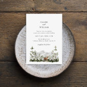 Mountain Pine Forest Wedding Invitation