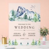 Mountain Pine Trees Forest Wedding Welcome (Mariage)