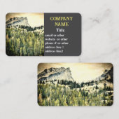 Mountain Pine Trees natuur Fotokunst Custom Visitekaartje (Voorkant / Achterkant)