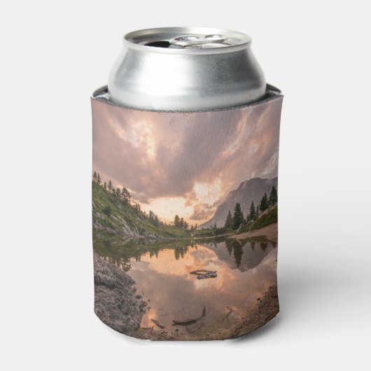 Mountain Pond aangepaste monogram koelbox Blikjeskoeler (Blikje Voorkant)