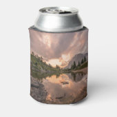 Mountain Pond aangepaste monogram koelbox Blikjeskoeler (Blikje Achterkant)