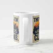 Mountain Quote Adventure Typography Mug Extra Grote Beker (Achterkant)
