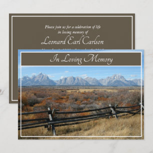 Mountain Ranch Memorial Service - begrafenisuitnod Kaart