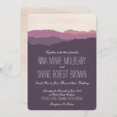 "Mountain Range" Faire-part de mariage 5 po x 7 po (Devant / Derrière)