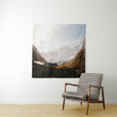 MOUNTAIN RANGE ONDER CLOUDY SKY WANDKLEED (In situ)