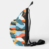 Mountain Range Waves Cosmetic Bag Sling Bag (Rechts)