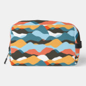 Mountain Range Waves Cosmetic Bag Toilettasje (Achterkant)