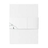 Mountain Range Wedding Belly Band Uitnodigingen Wikkel (Achterkant Voorbeeld)