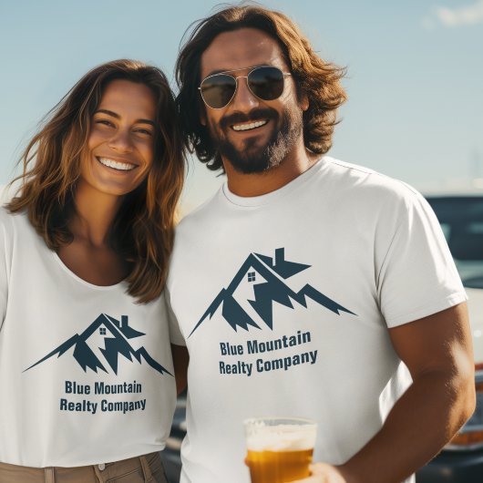 Mountain Real Estate Company Custom Realtor T-shirt