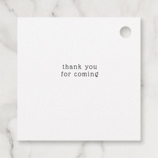 Mountain retraite rustieke bruiloft bedankjes labels (Achterkant)